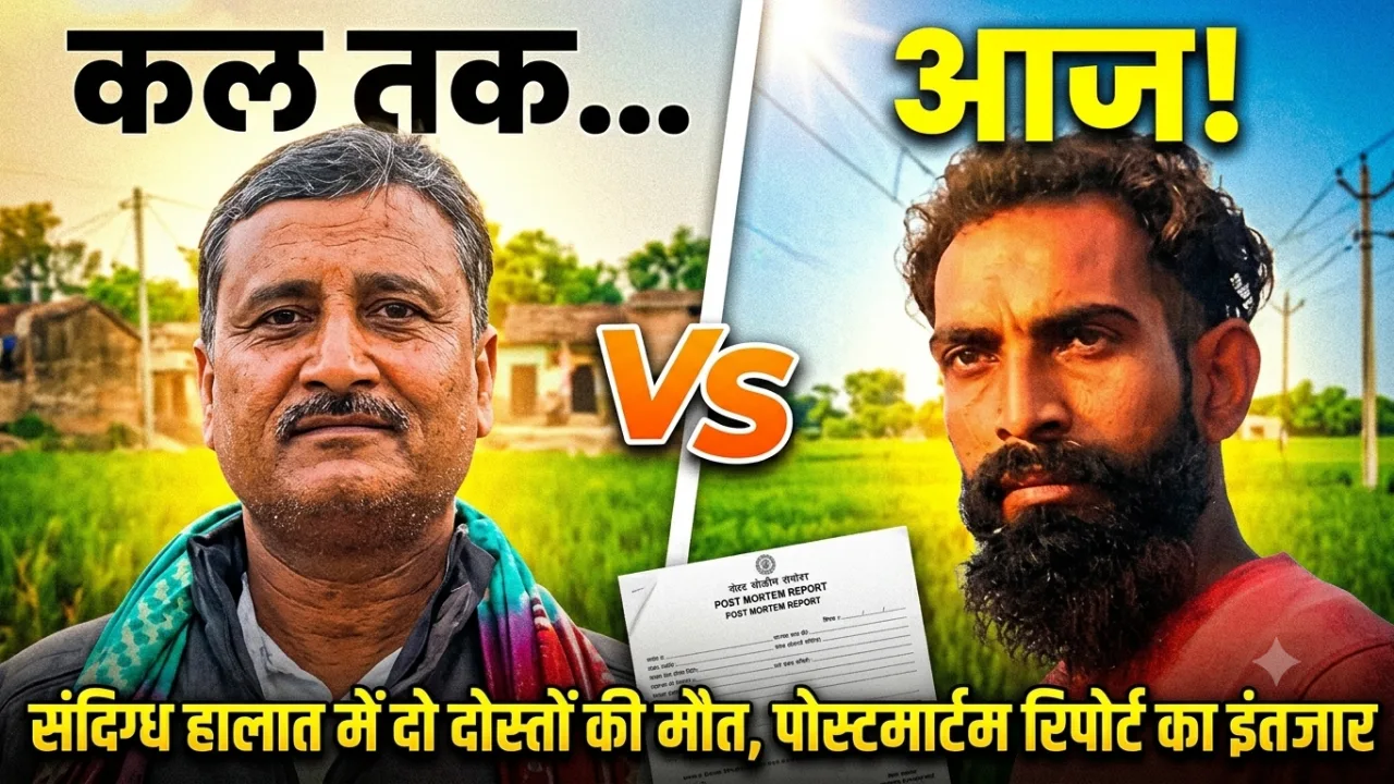 संदिग्ध हालात में दो दोस्तों की मौत,पोस्टमार्टम रिपोर्ट का इंतजार